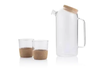 ZOSSEN - Hans Larsen Set of Glass Carafe with 2 Tumblers