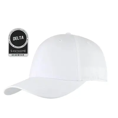 DELTA - Santhome(R) DryNCool(R) Performance Stretch-Fitted Cap - White