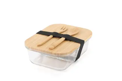 CORNETO - Hans Larsen Glass Lunch Box with Bamboo Cutlery