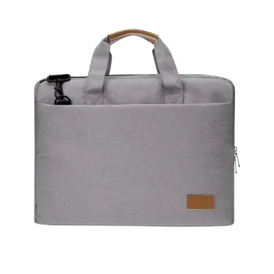SLOTEN - Santhome(R) 15" Laptop Bag - Grey/Tan