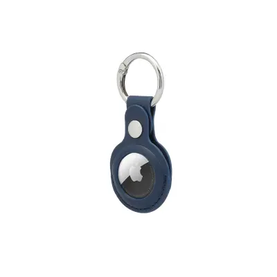 LEEVI - Santhome(R) PU Keychain with Santhome Tag pocket - Navy Blue