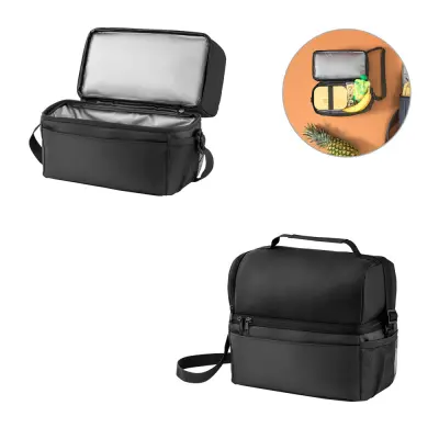 ZIPPERS COOLER. 8'5L Cooler bag in 300D and 840D Jacquard