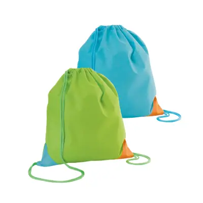 BISSAYA. Colourful non-woven drawstring bag (80 g/m²)
