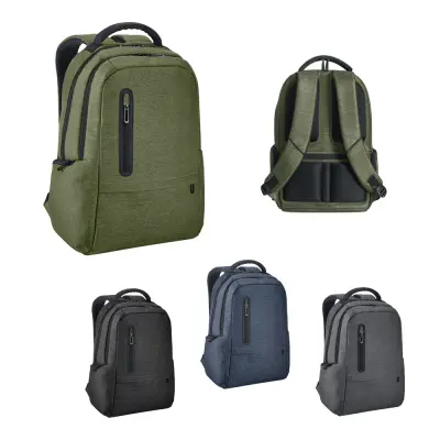 BOSTON. 17" Waterproof 2 Tone Nylon laptop backpack