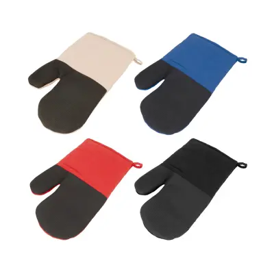 LAWSON. 100% cotton oven mitt with silicone on one side