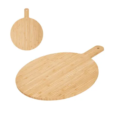 CHEESANO. Round shaped bamboo serving board