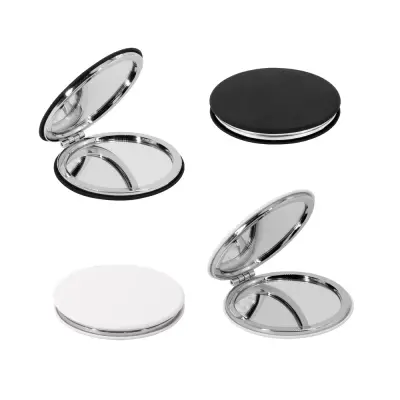 FREYA. Double-sided round mirror with matte PU exterior