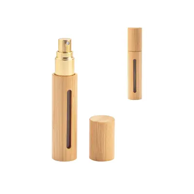 REESE. Refillable perfume atomizer with natural bamboo casing