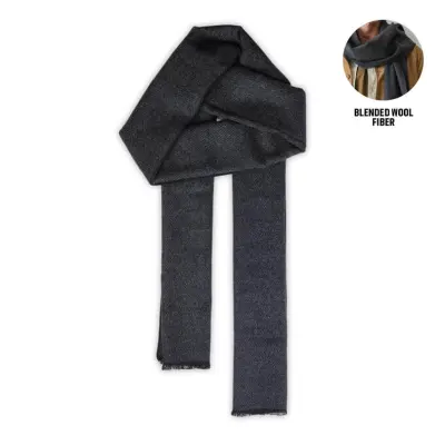 WELLINGTON - Santhome Premium Wool Herringbone Scarf in Gift Box