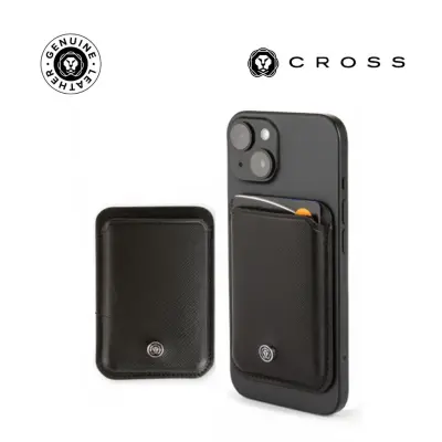 CROSS Saffiano Leather Magnetic Cardholder - Black