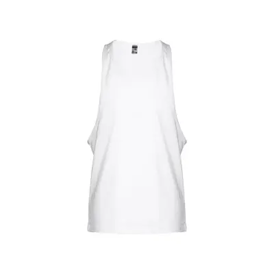 THC IBIZA WH. Men's split-sleeve cotton T-shirt with dropped armholes