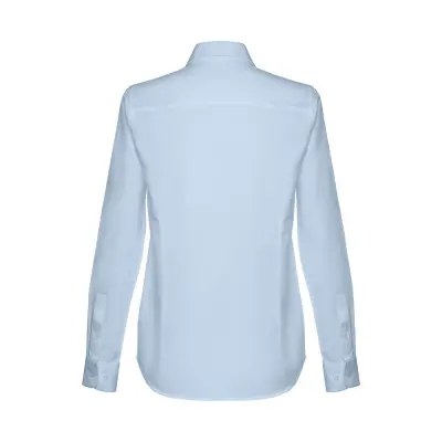 THC TOKYO WOMEN. Women's long-sleeved oxford shirt with pearl coloured buttons