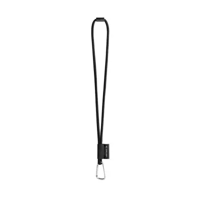 75089. SET Lanyard TUBE Long (Ø 7 mm) with D-shape carabiner 55 mm and safety lock Ø 7 mm