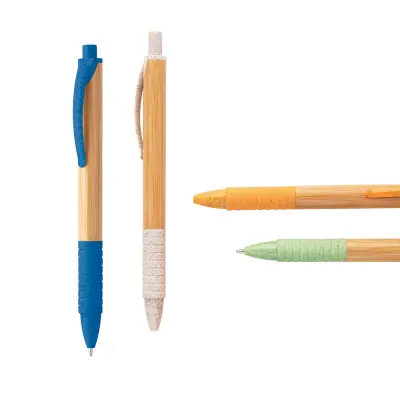 KUMA. Bamboo ball pen with non-slip clip