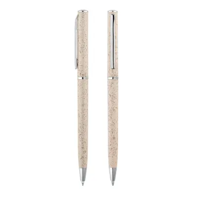DEVIN. Ball pen with wheat straw fibre and ABS with twist mechanism