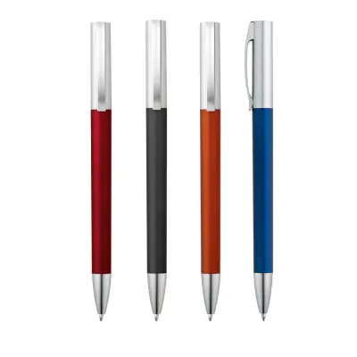 ELBE. Twist action ball pen with metal clip