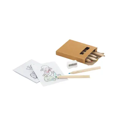 ANIM. Colouring set with colouring pencils