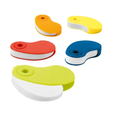 SIZA. White TPR eraser with PP protective cover