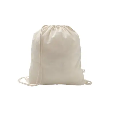 SALAMANCA. Drawstring bag in recycled cotton (70%) and polyester (30% rPET) (150 g/m²)