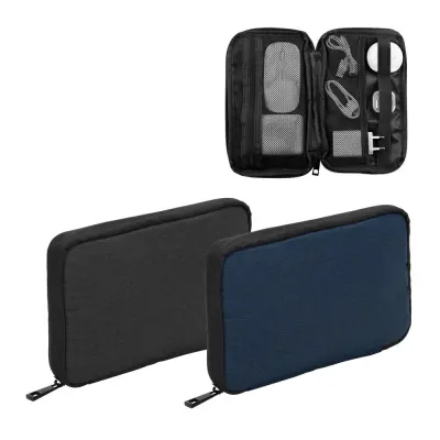 Newcastle BAG. High-density 600D recycled polyester organiser bag with spacious main compartment for tech accessories