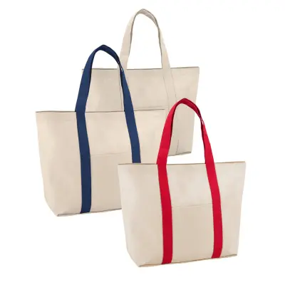 VILLE. 100% cotton canvas bag with front and inside pocket (280 g/m²)