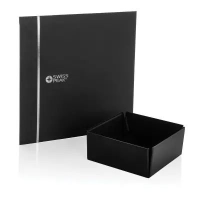 Swiss Peak(R) RCS Recycled PU Foldable Magnetic Storage Tray - Black