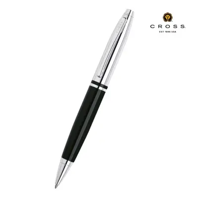 Cross Calais Chrome/Black Lacquer with Polished Chrome Appointments Ballpoint Pen