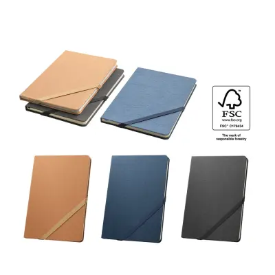 HUXLEY. A5 notebook with hard cover, made from water-resistant paper