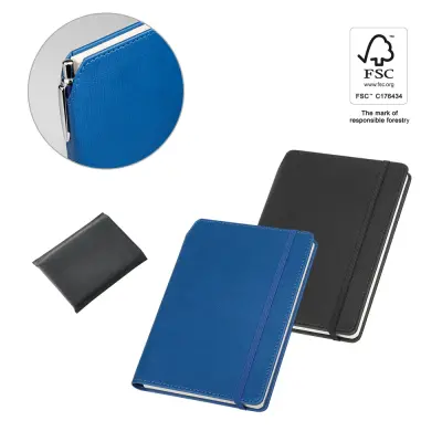 MORIAH. A5 notebook in PU with lined sheets