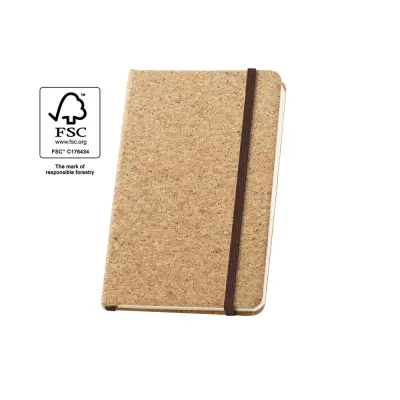 HAWKINS. Pocket cork notebook with 160 plain pages