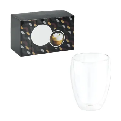 MACHIATO DUO. Set of 2 borosilicate glass cups