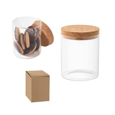 SPICE 700. Borosilicate glass bottle with cork lid 700 mL