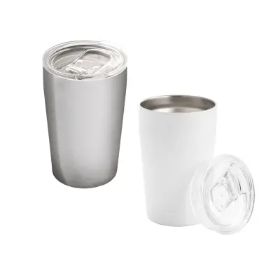 SLIDER. Stainless steel sublimation travel cup 380 mL