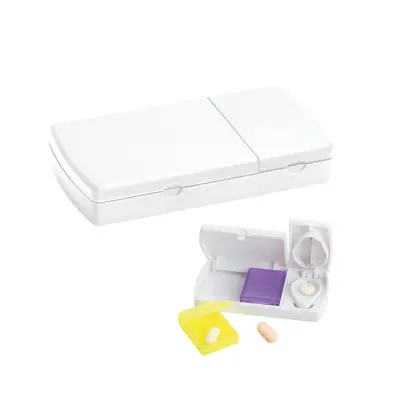 NERO. Pill box with 2 dividers