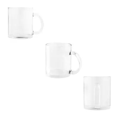 CARMO. Glass mug suitable for sublimation 350 mL