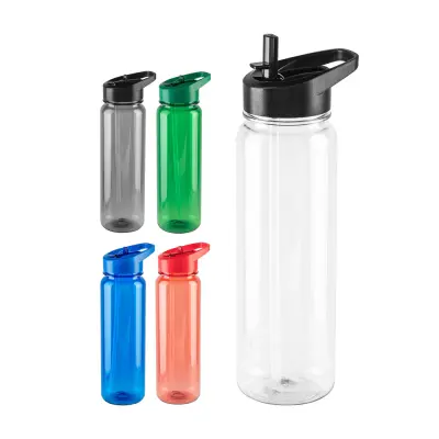 GILMORE. Recycled PET (100% rPET) sports bottle with glossy translucent finish 750 mL