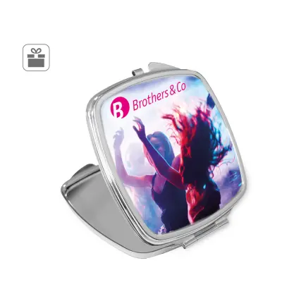 SHIMMER. Metal compact mirror