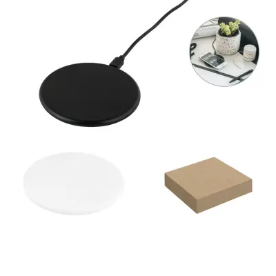 SOVERY. Fast 10W wireless charger in recycled ABS (100%r ABS)