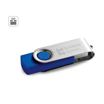 CLAUDIUS 4GB. 4 GB USB flash drive with metal clip