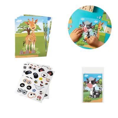 MADAGASCAR. Sticker set with six sheets