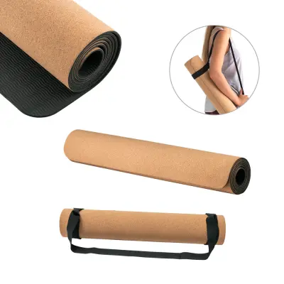 GERES. Exercise mat for yoga made of cork and TPE. Up to 3.7 mm thick
