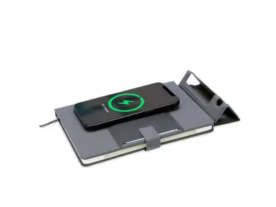 KAMEZ - Santhome 15W Wireless Deluxe Notebook with Phone Stand