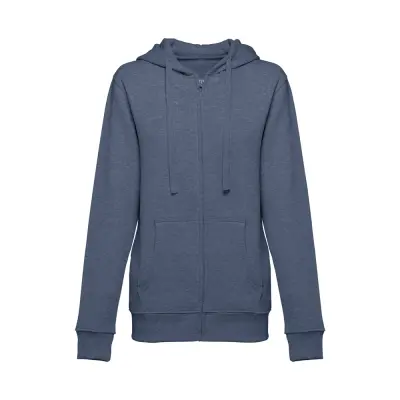 THC AMSTERDAM WOMEN II. Women's hoodie in cotton and polyester with full zip