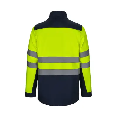 VL HESTIA LARGE. Two-tone soft shell jacket (280g/m²), with fleece lining and TPU membrane, in polyester (96%) and elastane (4%)