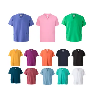 VL FLORA. Short-sleeved tunic (140 g/m²) made from 100% microfibre