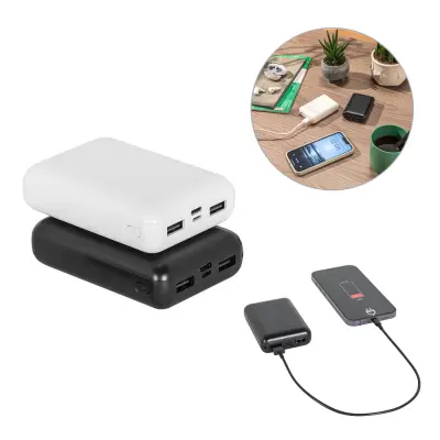 LEAKEY 10. Power bank 10'000 mAh in recycled ABS (100% rABS)