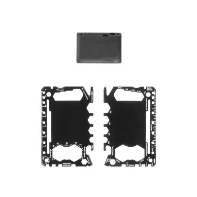 PEEBLES. Stainless steel multifunction card with 20 functions