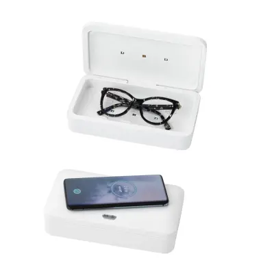 BACTOUT. UV sterilizer case with wireless charger Fast (10W)
