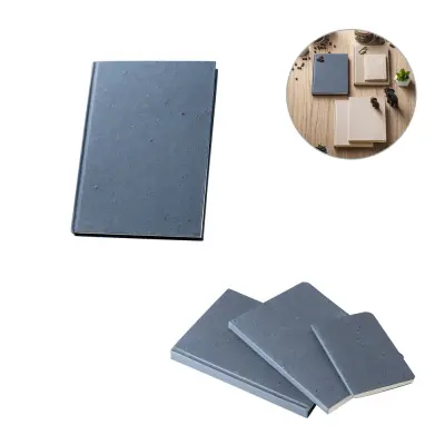 COFFEEPAD RIGID. A5 notebook with hard cover made from coffee husk waste (65%)