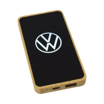 BAMBOO POWER BANK LIGHT UP LOGO